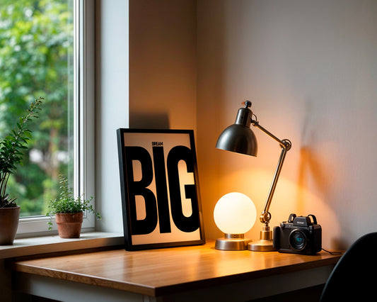 Motivational Wall Frame | DREAM BIG | Premium A4 Inspirational Poster
