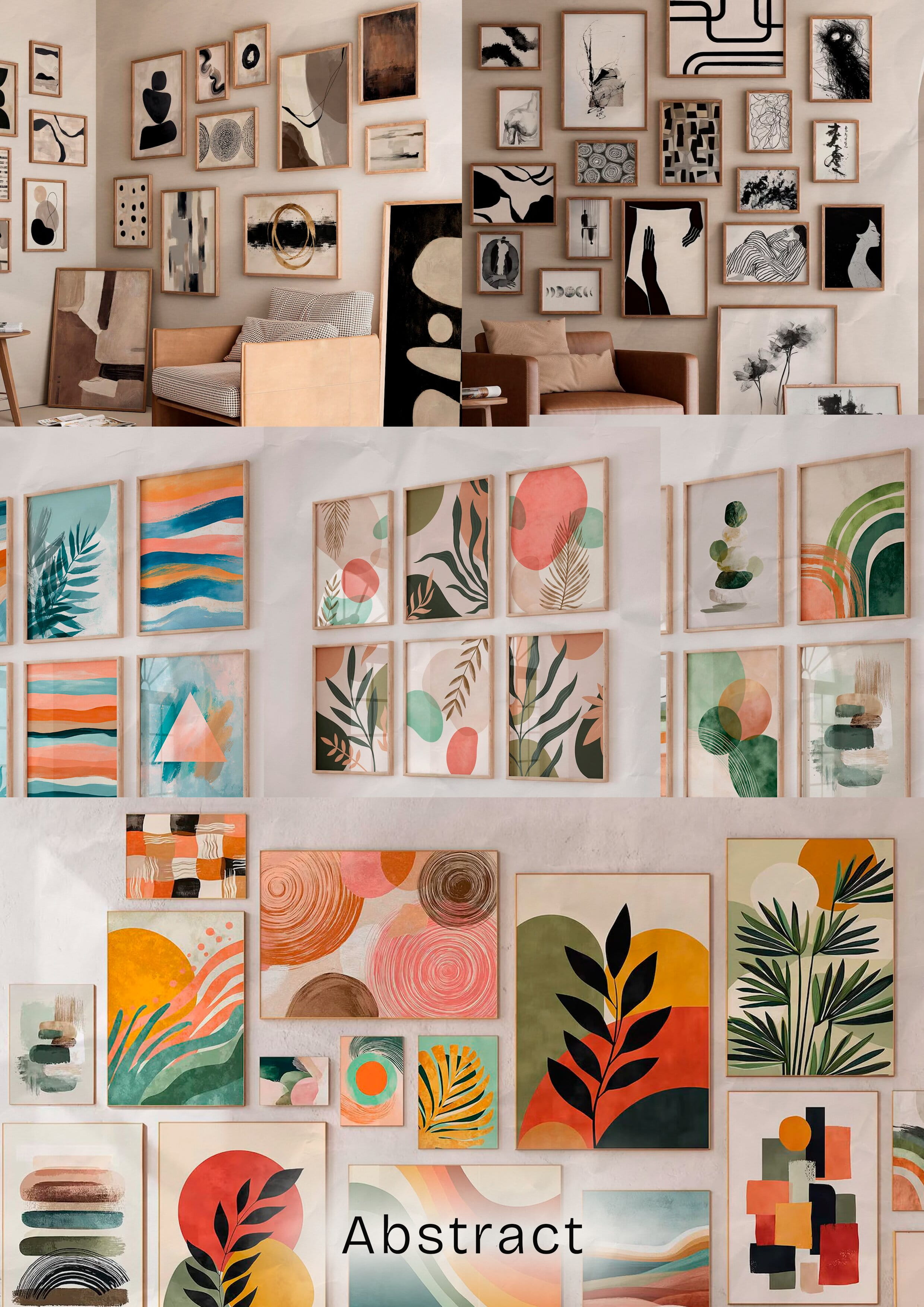 Minimal style wall art example