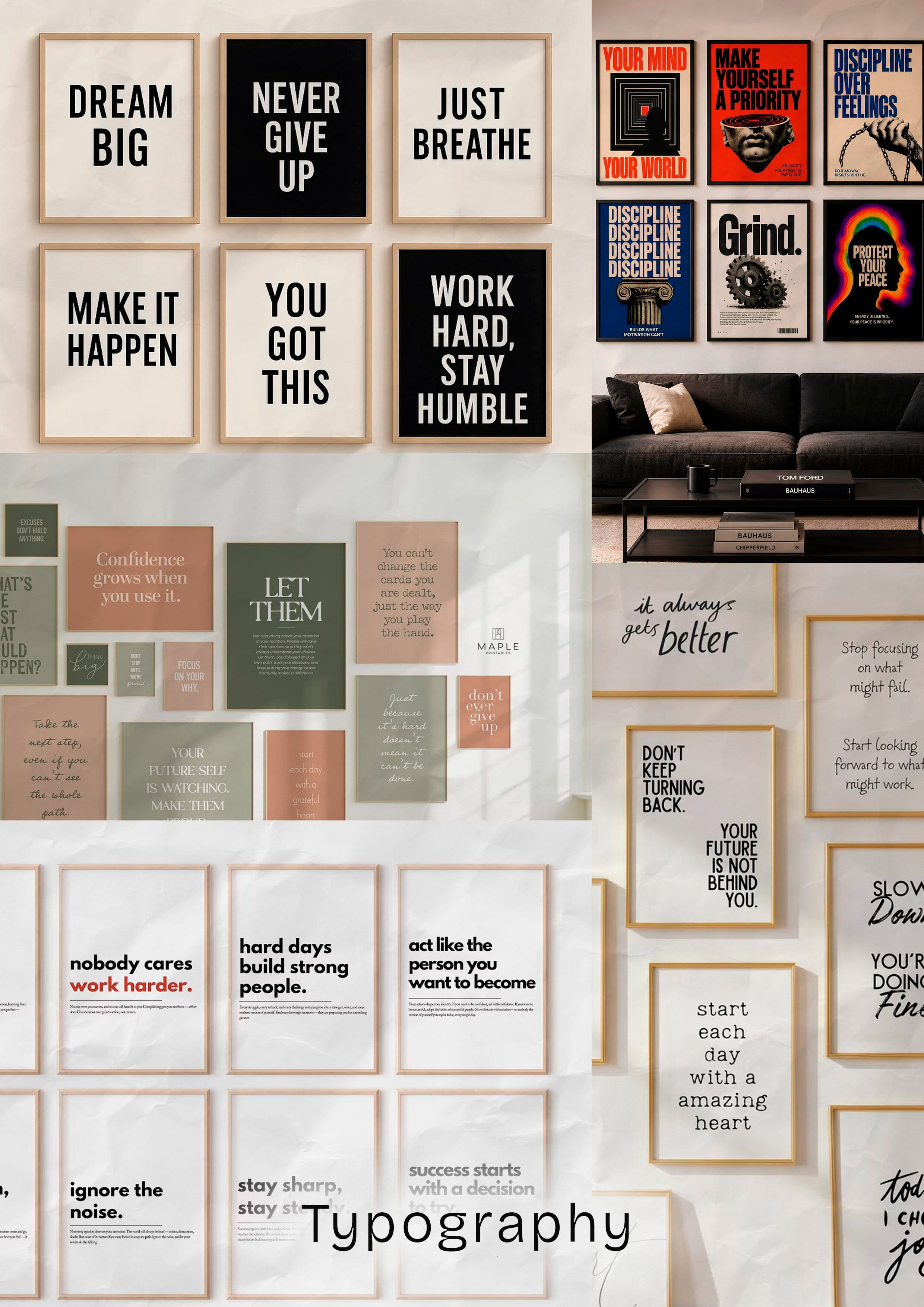 Minimal style wall art example