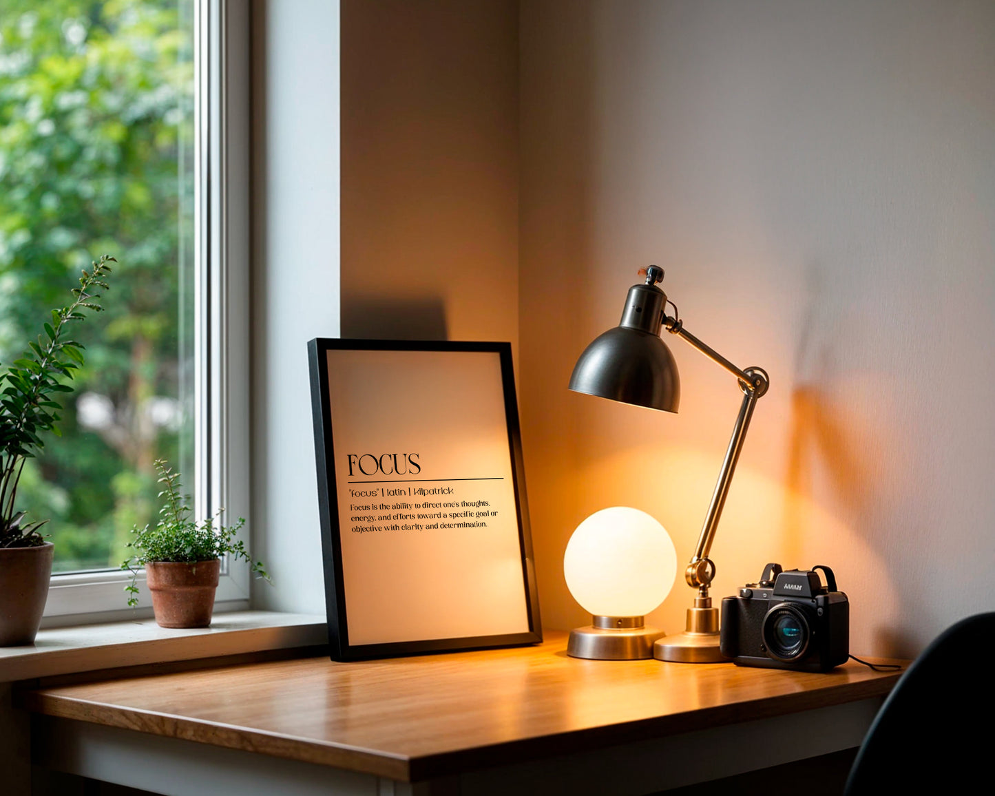 Motivational Wall Frame | FOCUS | Premium A4 Inspirational Poster