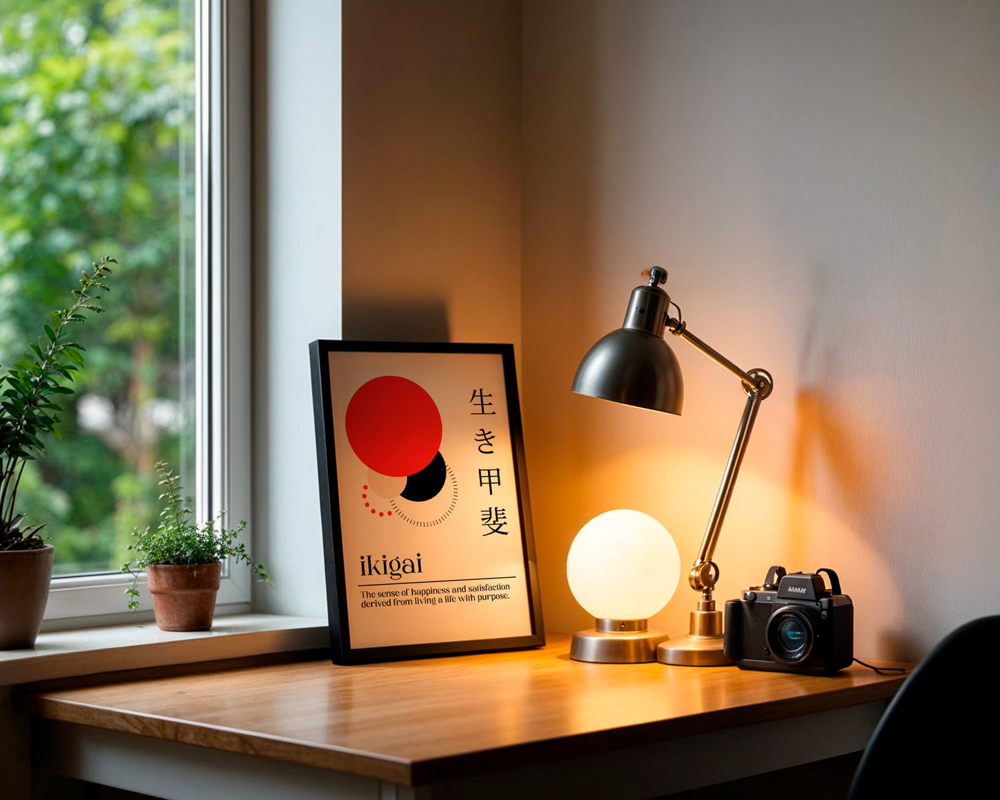 Motivational Wall Frame | IKIGAI 2 | Premium A4 Inspirational Poster