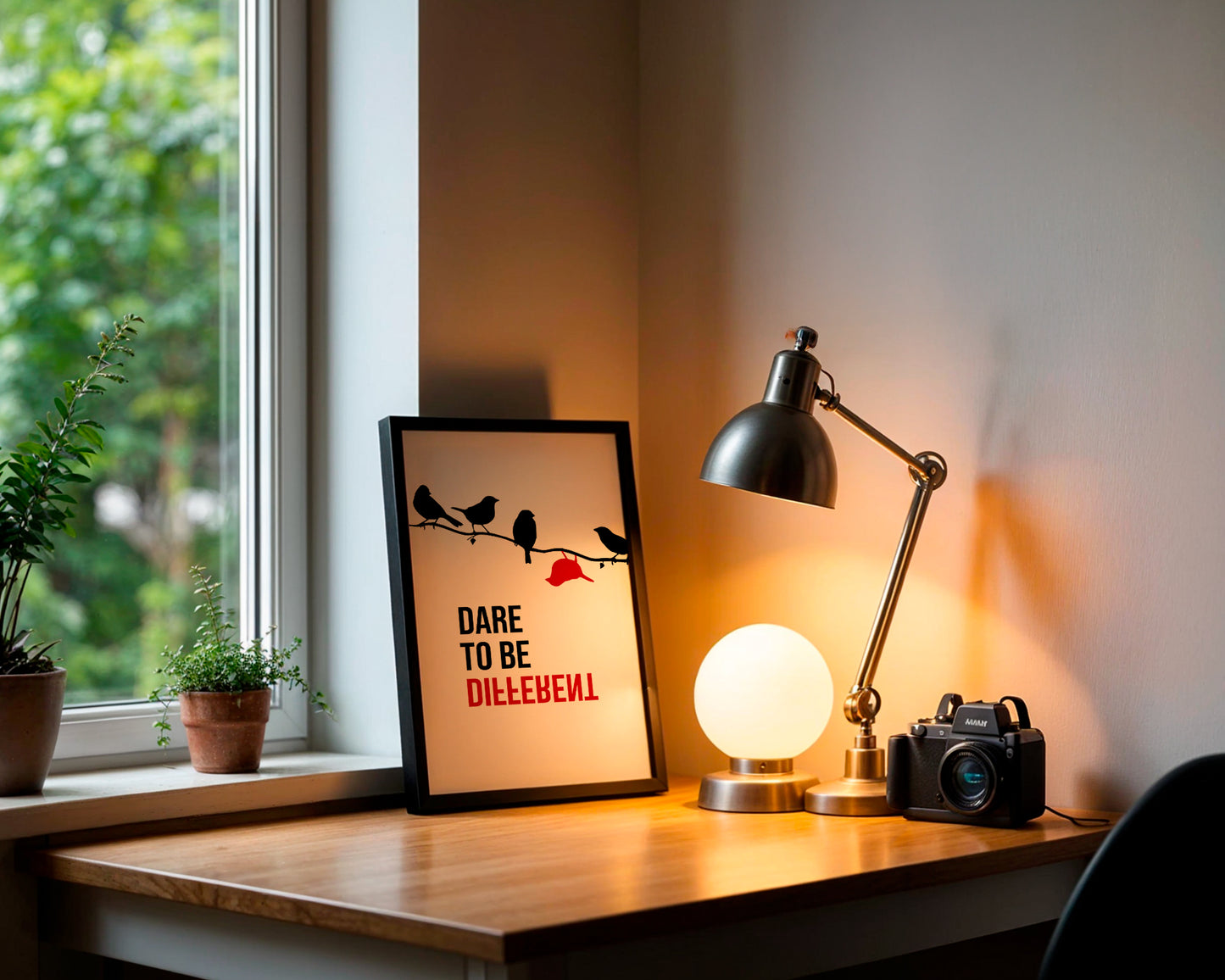 Motivational Wall Frame| DARE TO BE DIFFERENT | Premium A4 Inspirational Poster