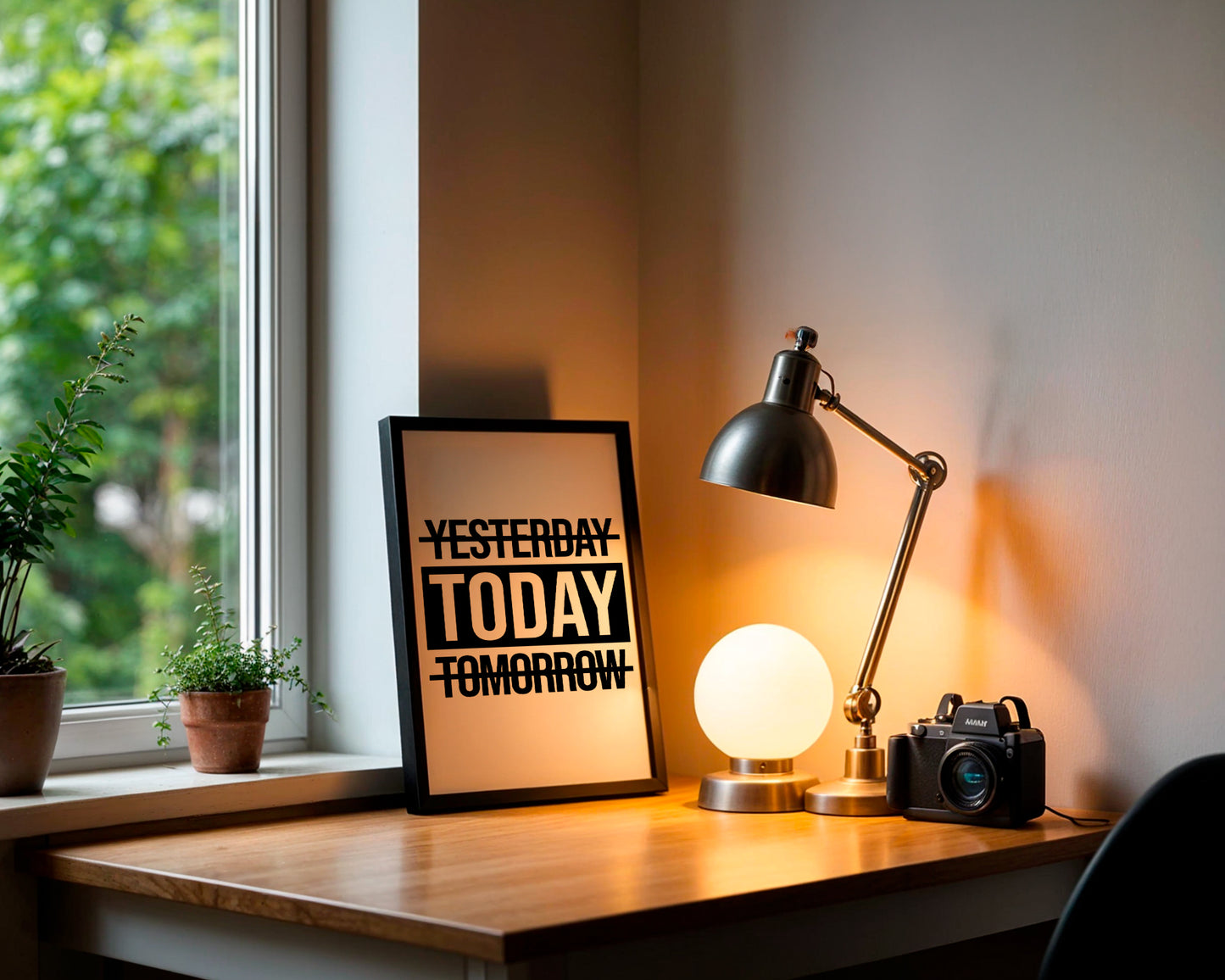Motivational Wall Frame | TODAY | Premium A4 Inspirational Poster