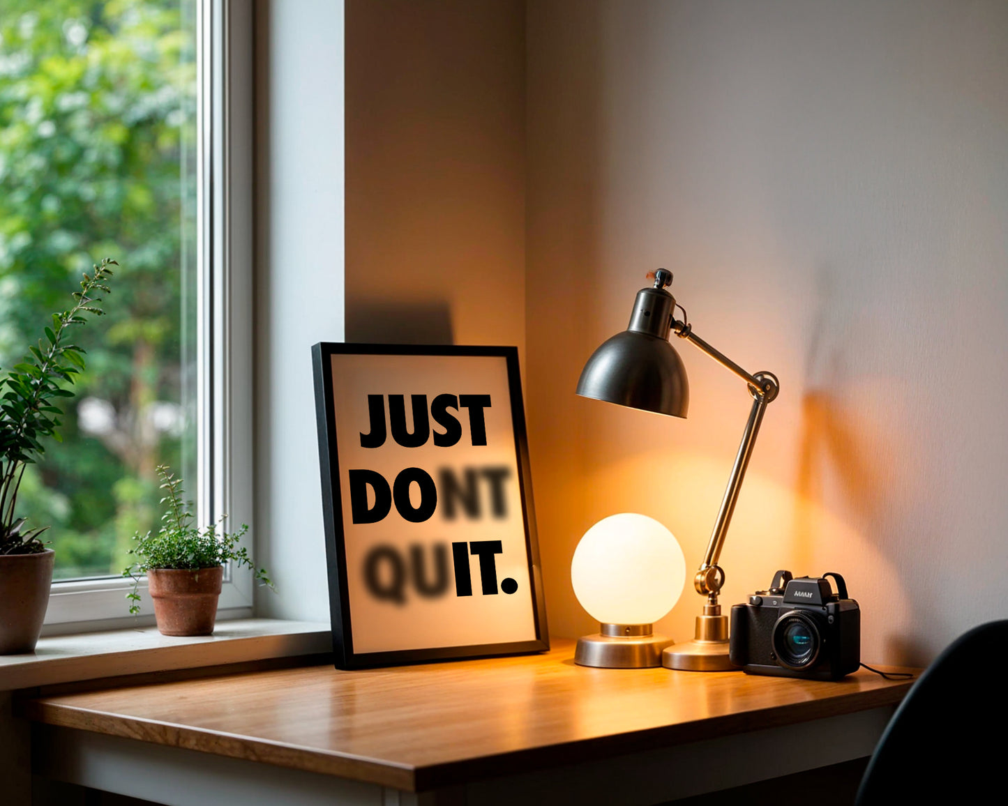 Motivational Wall Frame | JUST DO IT | Premium A4 Inspirational Poster
