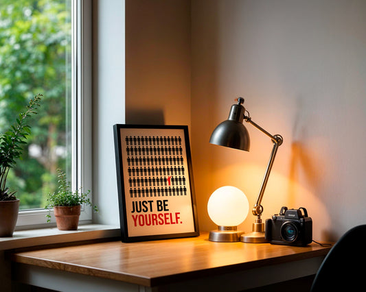 Motivational Wall Frame | BE YOURSELF | Premium A4 Inspirational Poster