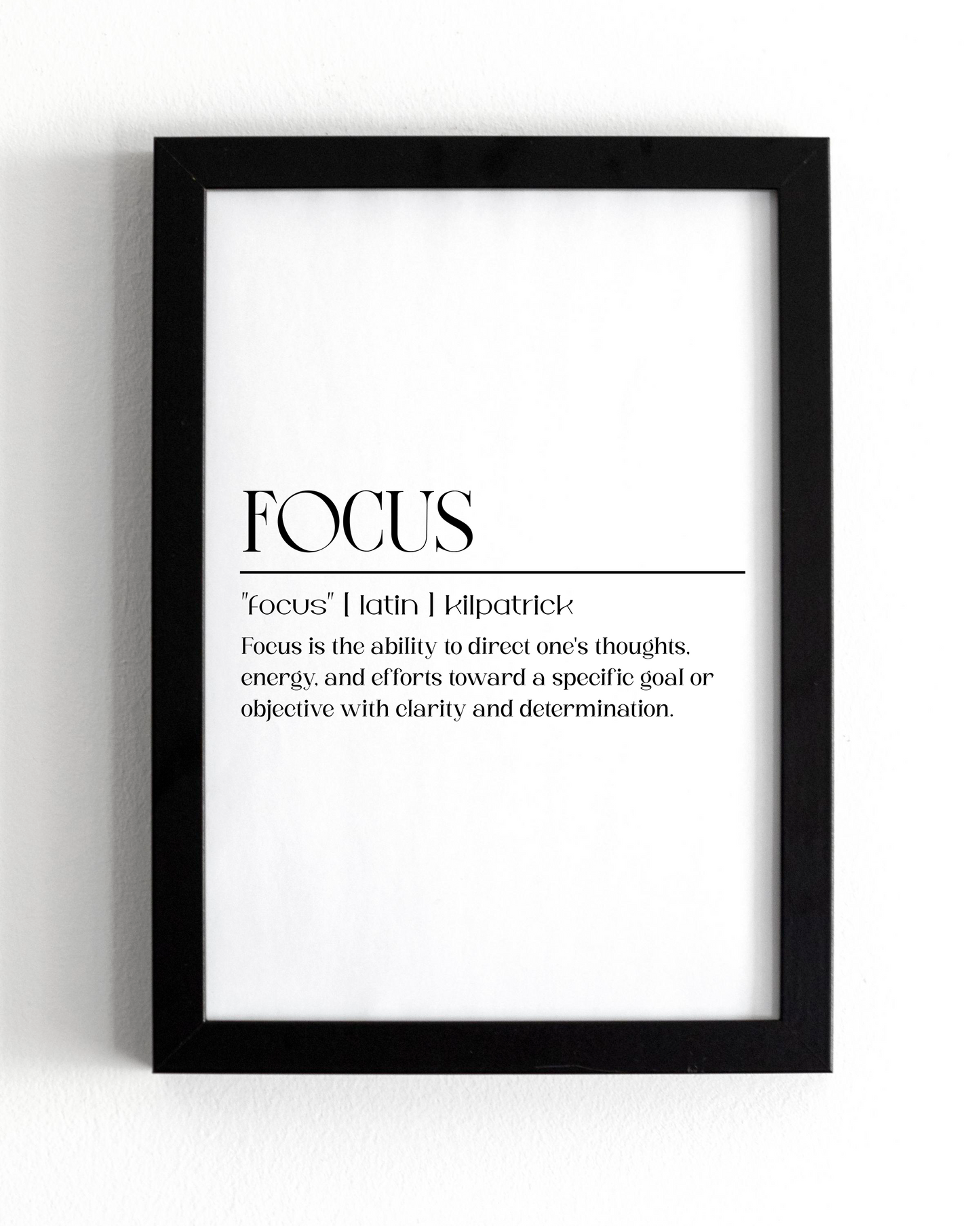 Motivational Wall Frame | FOCUS | Premium A4 Inspirational Poster