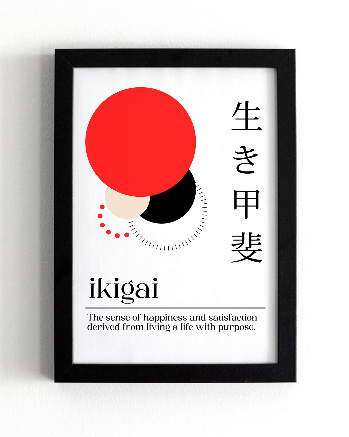 Motivational Wall Frame | IKIGAI 2 | Premium A4 Inspirational Poster