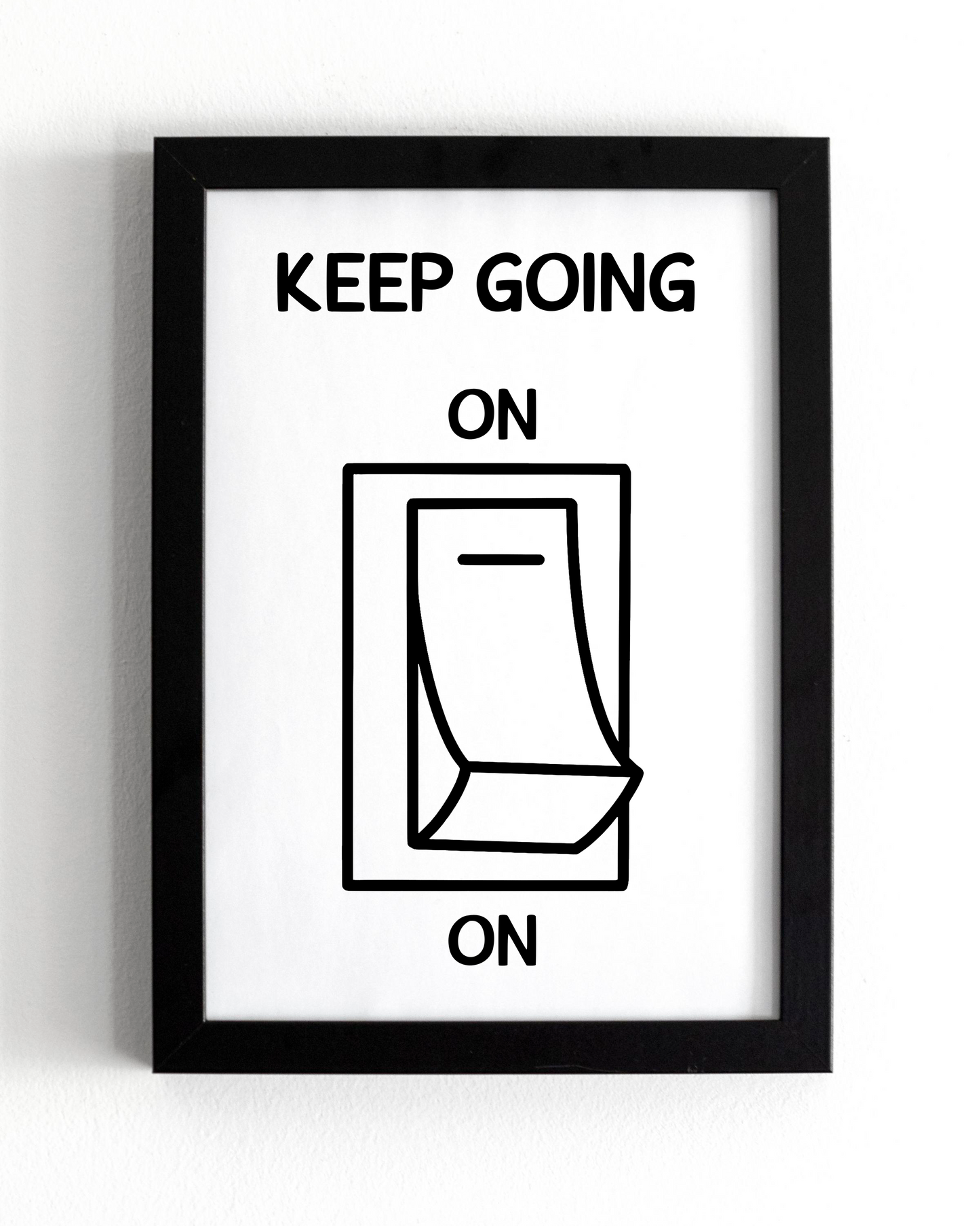 Motivational Wall Frame | KEEP GOING | Premium A4 Inspirational Poster
