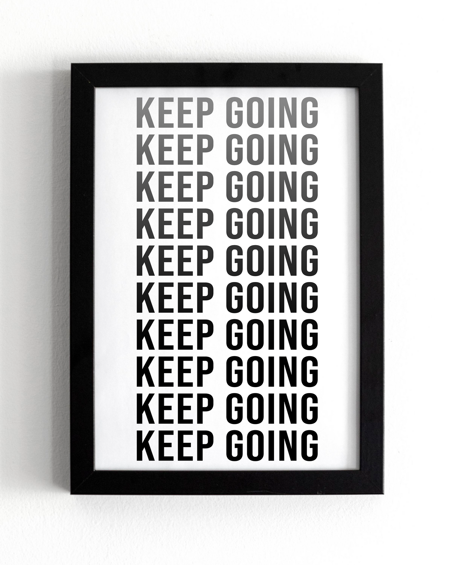 Motivational Wall Frame | KEEP GOING | Premium A4 Inspirational Poster
