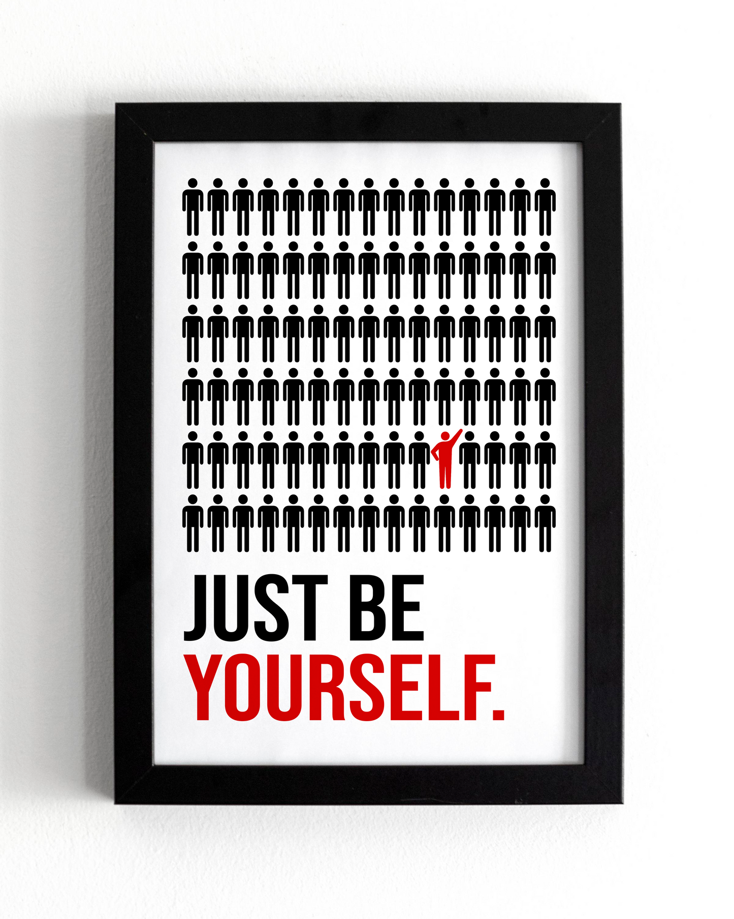 Motivational Wall Frame | BE YOURSELF | Premium A4 Inspirational Poster