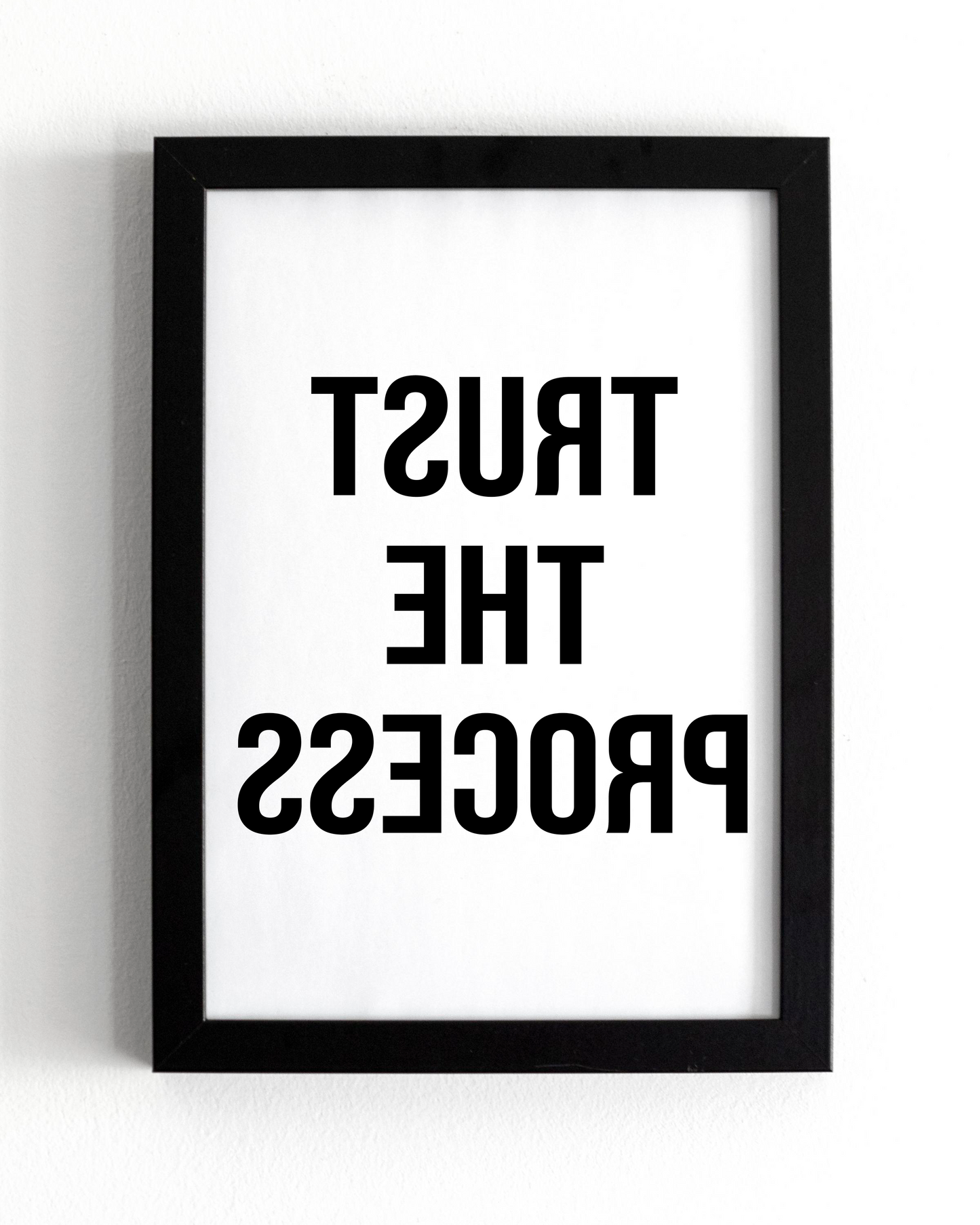 Motivational Wall Frame | TRUST THE PROCESS | Premium A4 Inspirational Poster